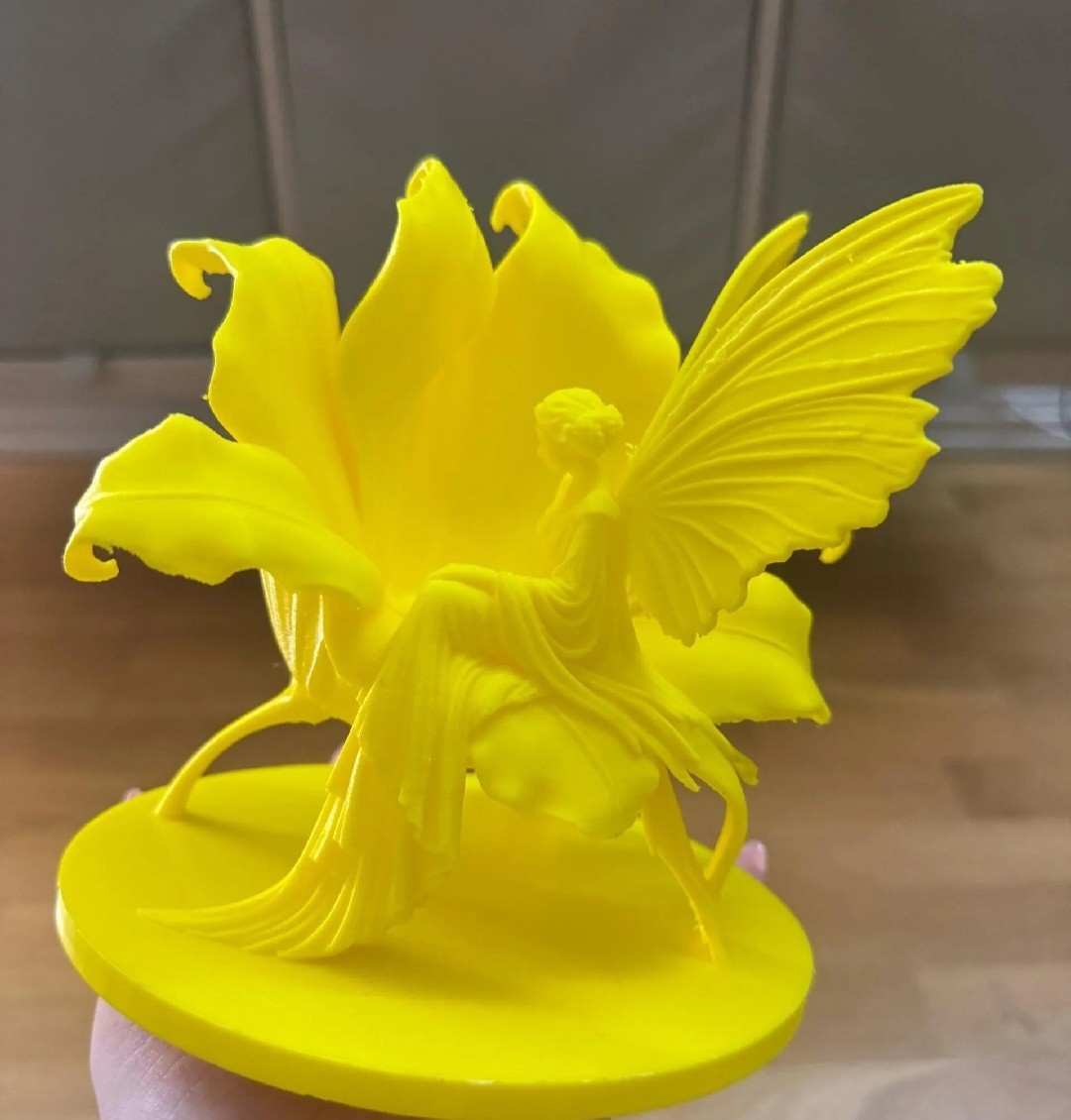 Lily Flower Elf Decortive Ornament 3D Printed