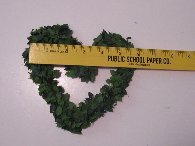Heart Shape Plant Decor Artificial Paper leafs on wire Spring ,Summer