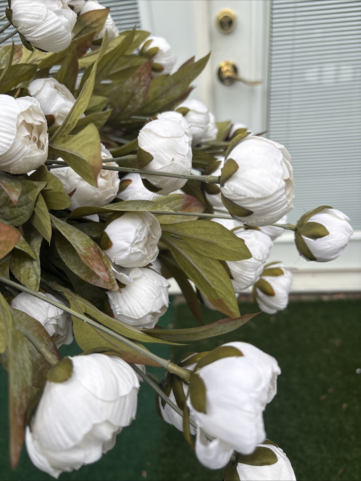 BRAND NEW MICHAELS STORES IVORY PEONY STEMS BY ASHLAND 16 STEMS VIRAL RARE!