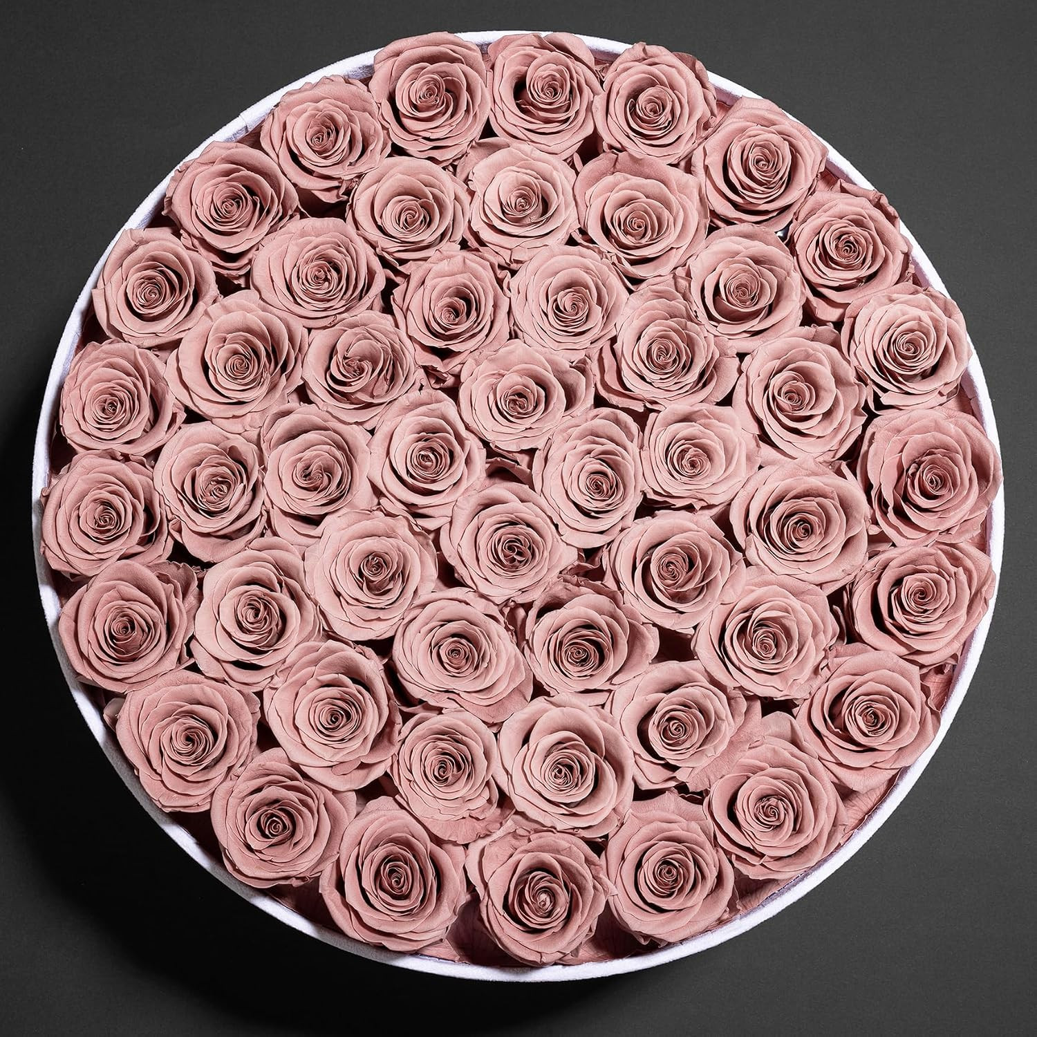 50 Piece Roses in a Velvet Box, Flowers for Delivery, Presereved Flowers Birthda