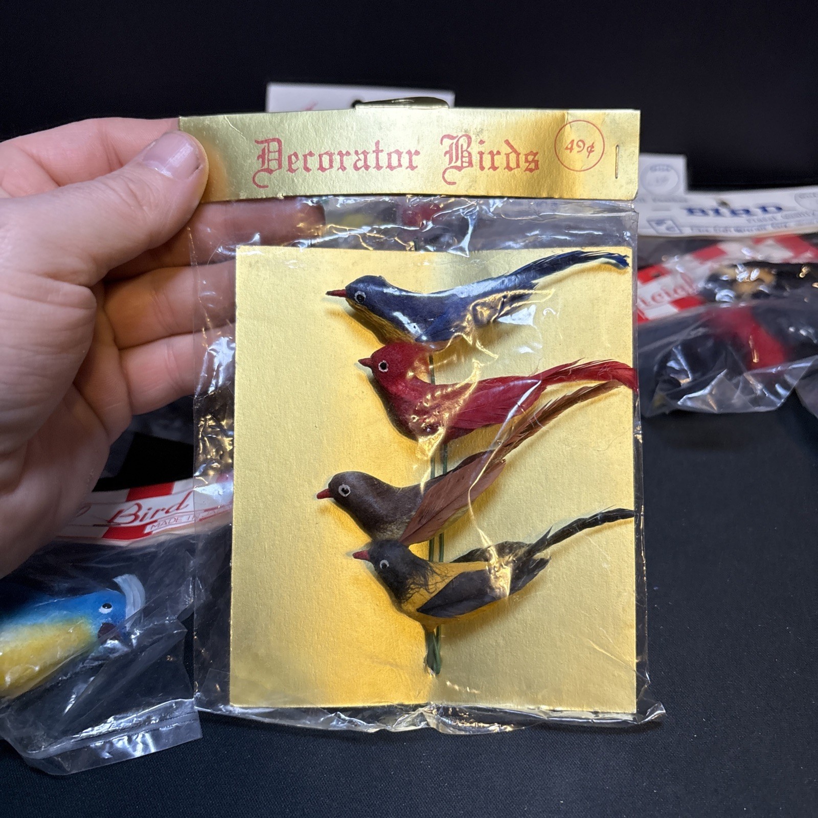 Lot 20 NOS Vintage Assorted Artificial Bird Floral Arts & Craft Wire Twist