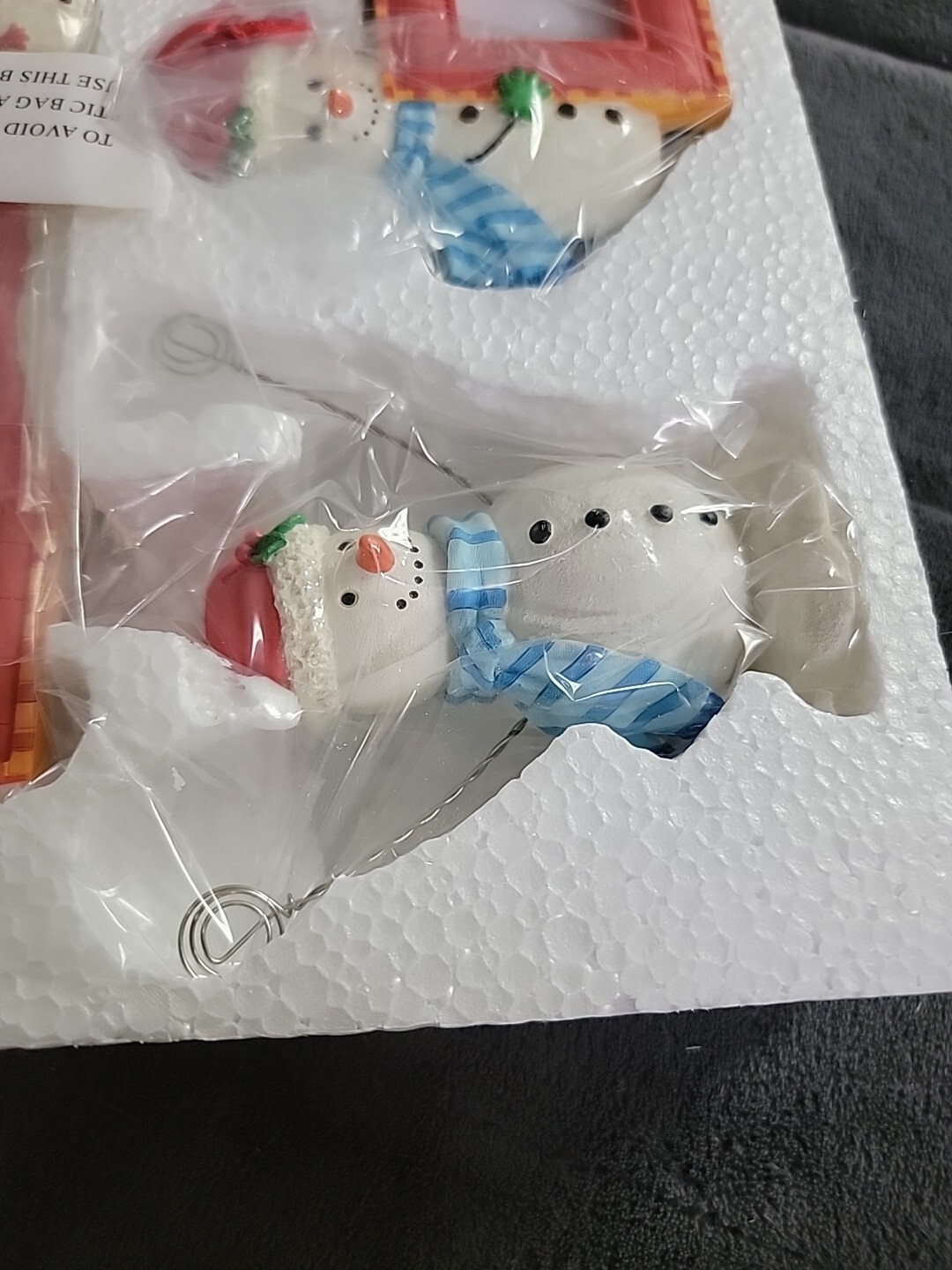 SALTON at HOME/SNOWMAN GIFT SET/PHOTO FRAME, CLIP FRAME, ORNAMENT~ Brand New
