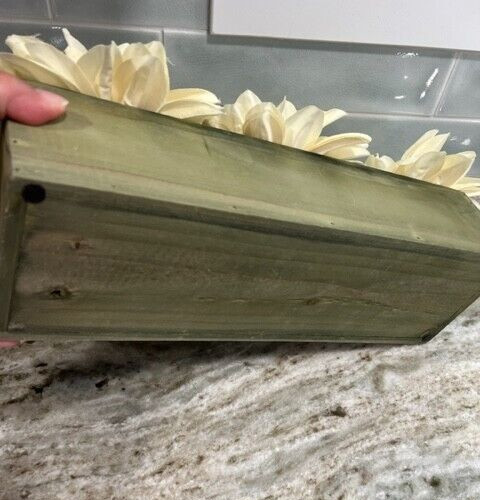 Wood Mason Jar Planter Box Centerpiece Flower Decor