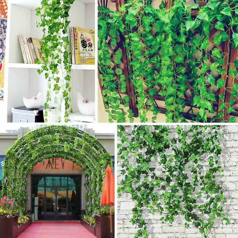12 Pack 84 Feet Fake Ivy Leaves Artificial Garland Greenery Hanging Plant Decor