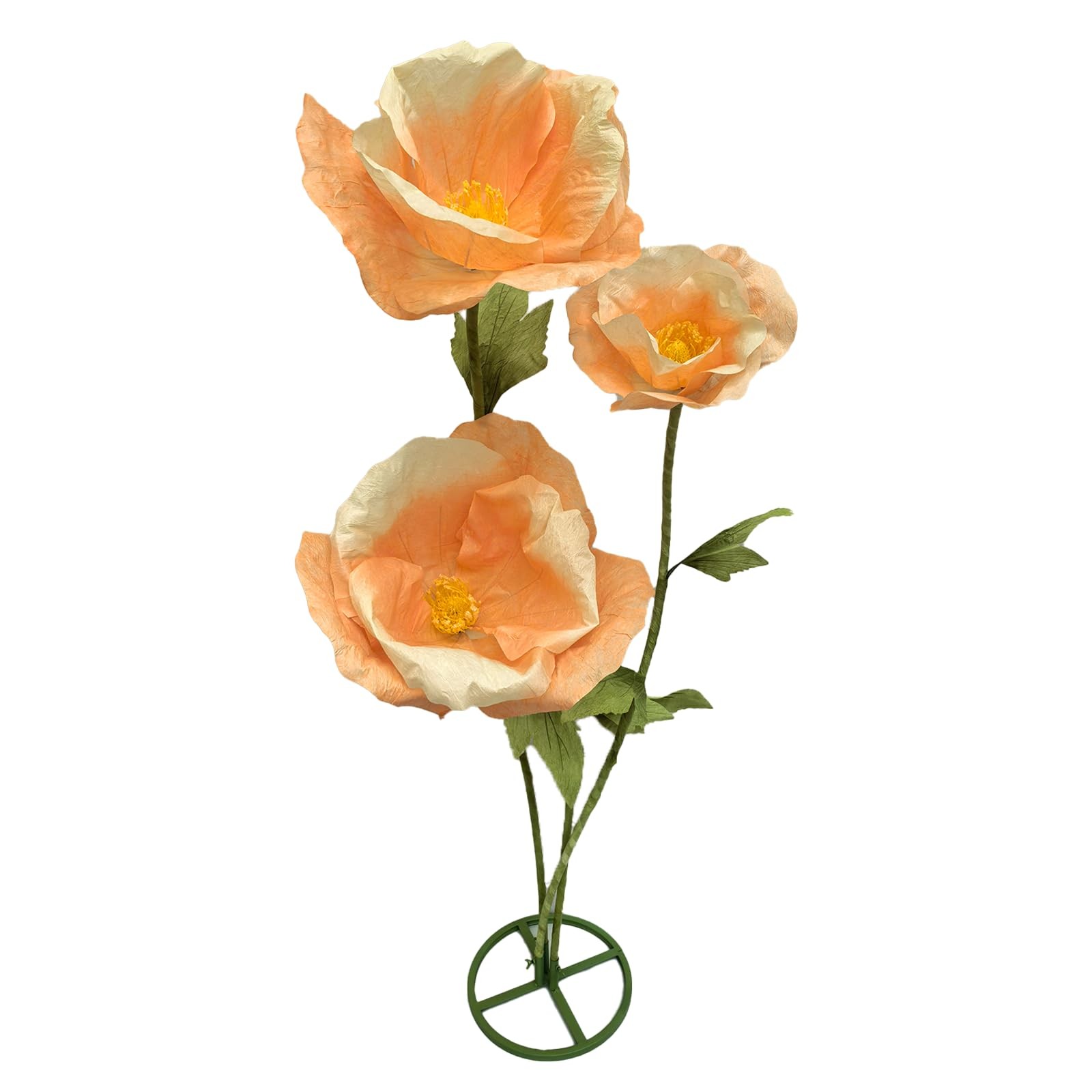 Giant 3PCS Faux Flowers Set – 80″ Waterproof Decor for Home & Events