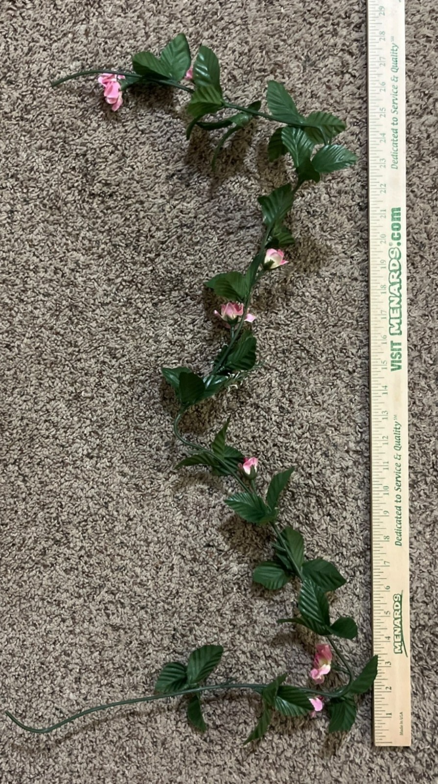 Artificial Pink Flower Garland Vine Wedding Decor Craft Used