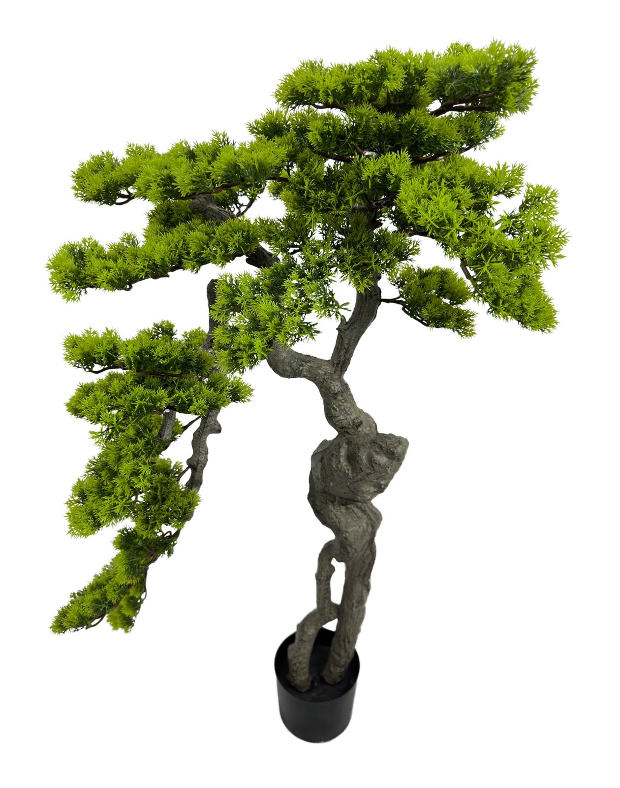 3.5ft（43in） Artificial Bonsai Tree Juniper Faux Plants Indoor Big Fake Plants…