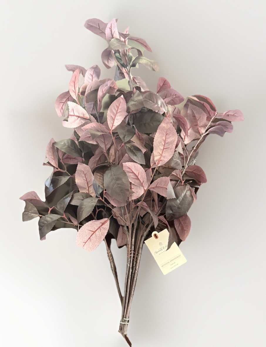 Target Hearth And Hand Artificial Arrangement Plum Leaf NWT