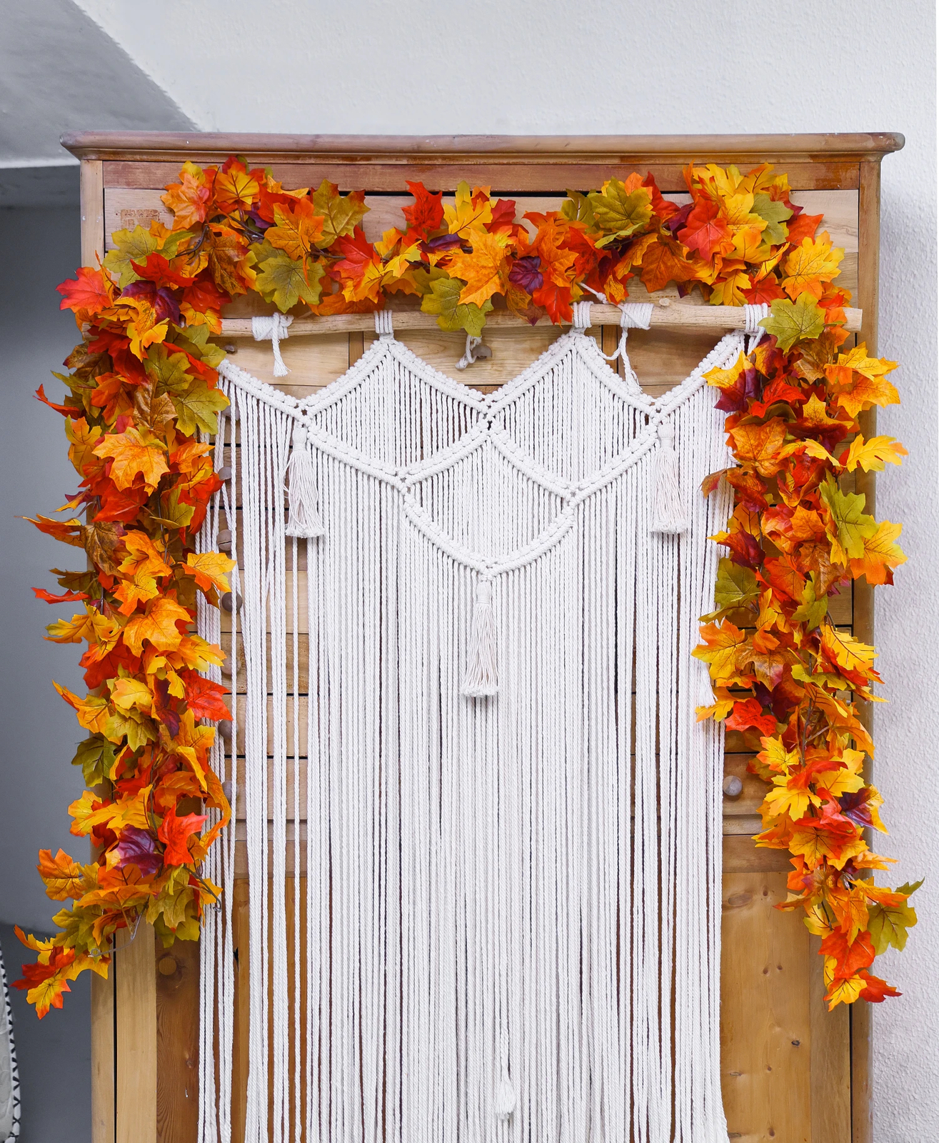 Thanksgiving Maple Leaf Vine Fall Garland Decoration – 6 ft/Christmas Decor