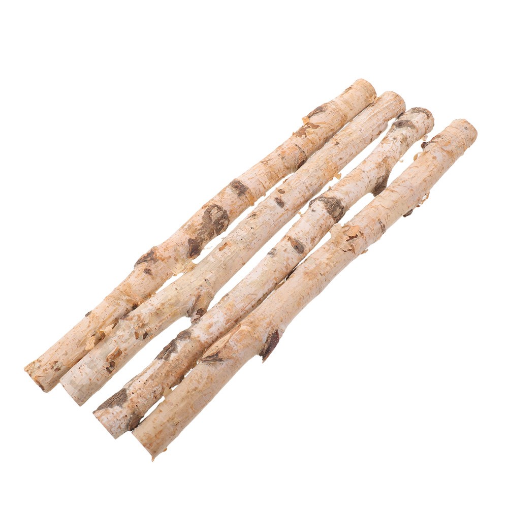 Natural Birch Wood Logs for Fireplace Decorative Rustic Firewood Bundle