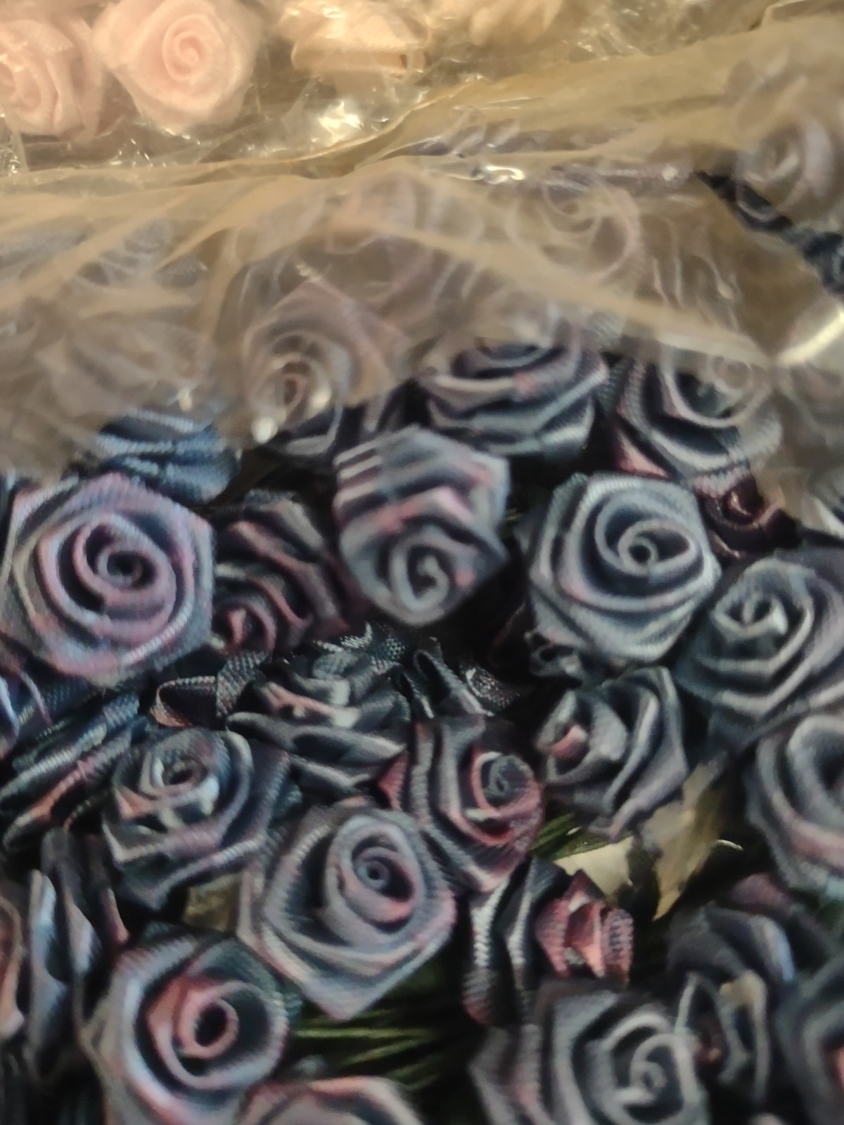 Mini Ribbon Roses, Teal Blue, 144 Pieces: Corsage, Bouquet, Millinery, Baskets