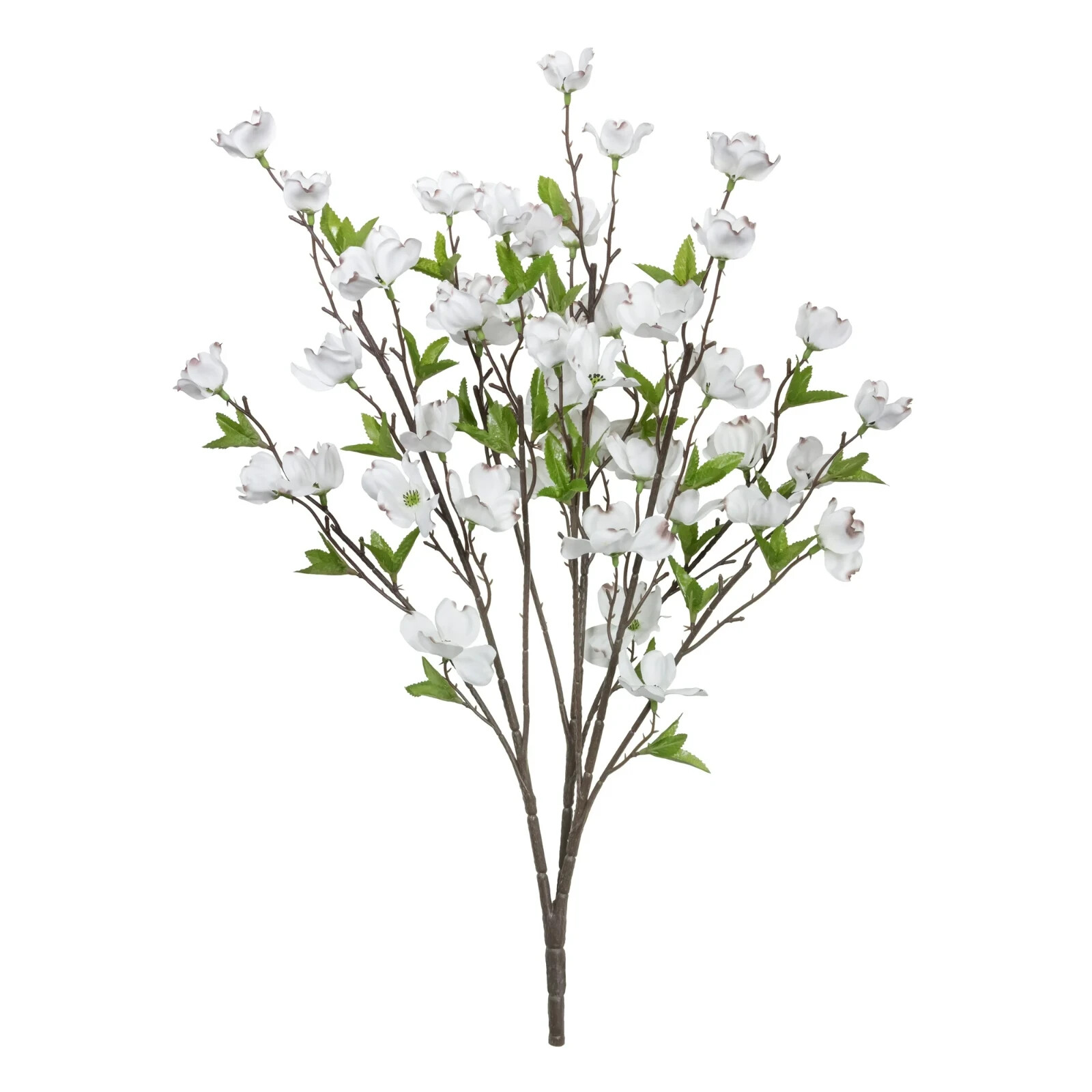 New Spring/Summer DAINTY WHITE DOGWOOD FLOWER Spray Bush 16″ set of 12