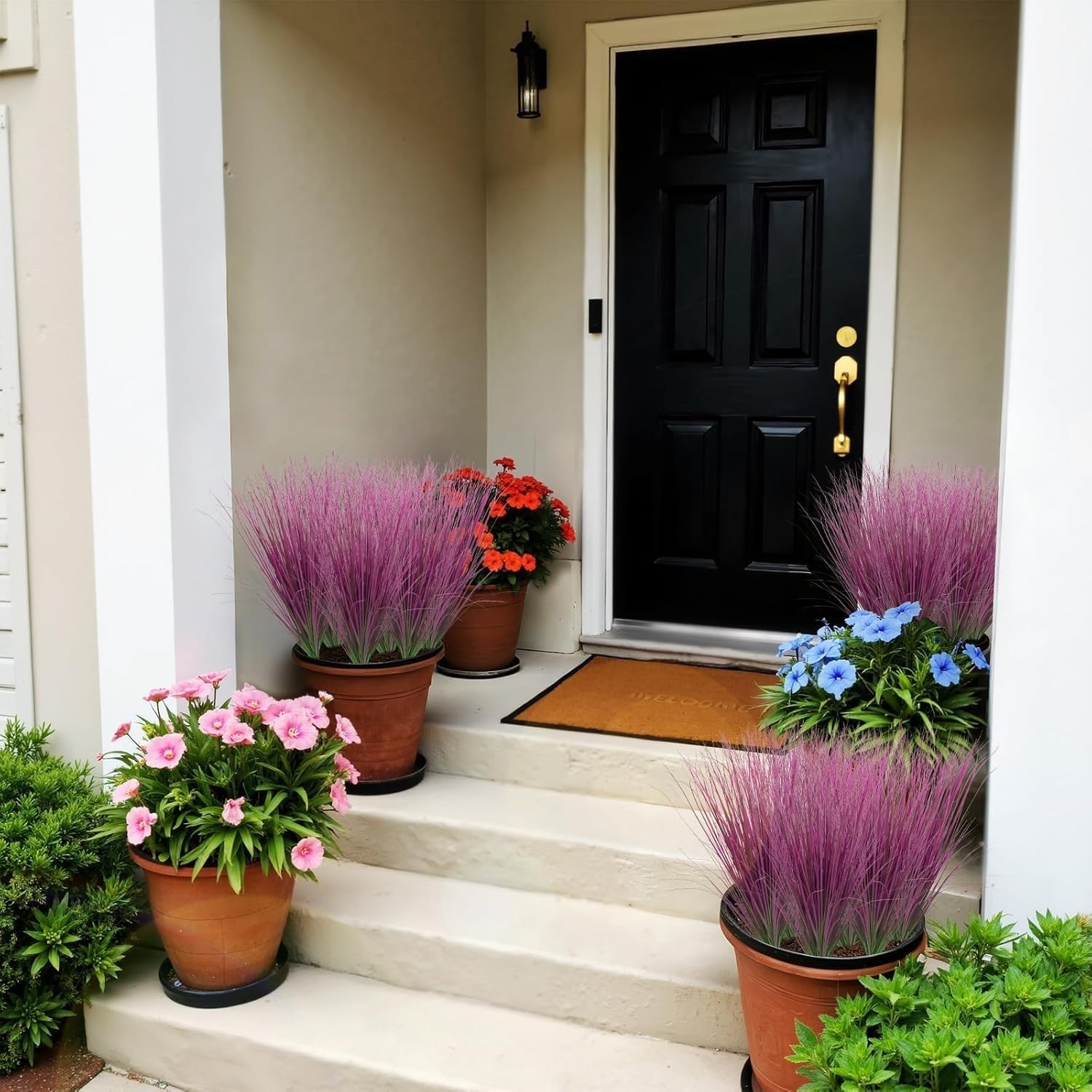 Realistic Indoor and Outdoor Faux Grass – 12 Bundles of UV-Resistant Greenery