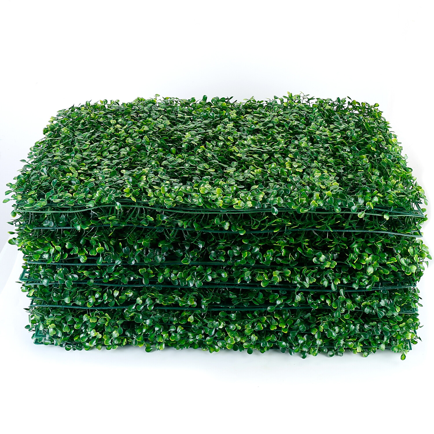 12PCS Artificial Plant Wall Fence Panel Decor Greenery Hedge Grass 24″ x 16″
