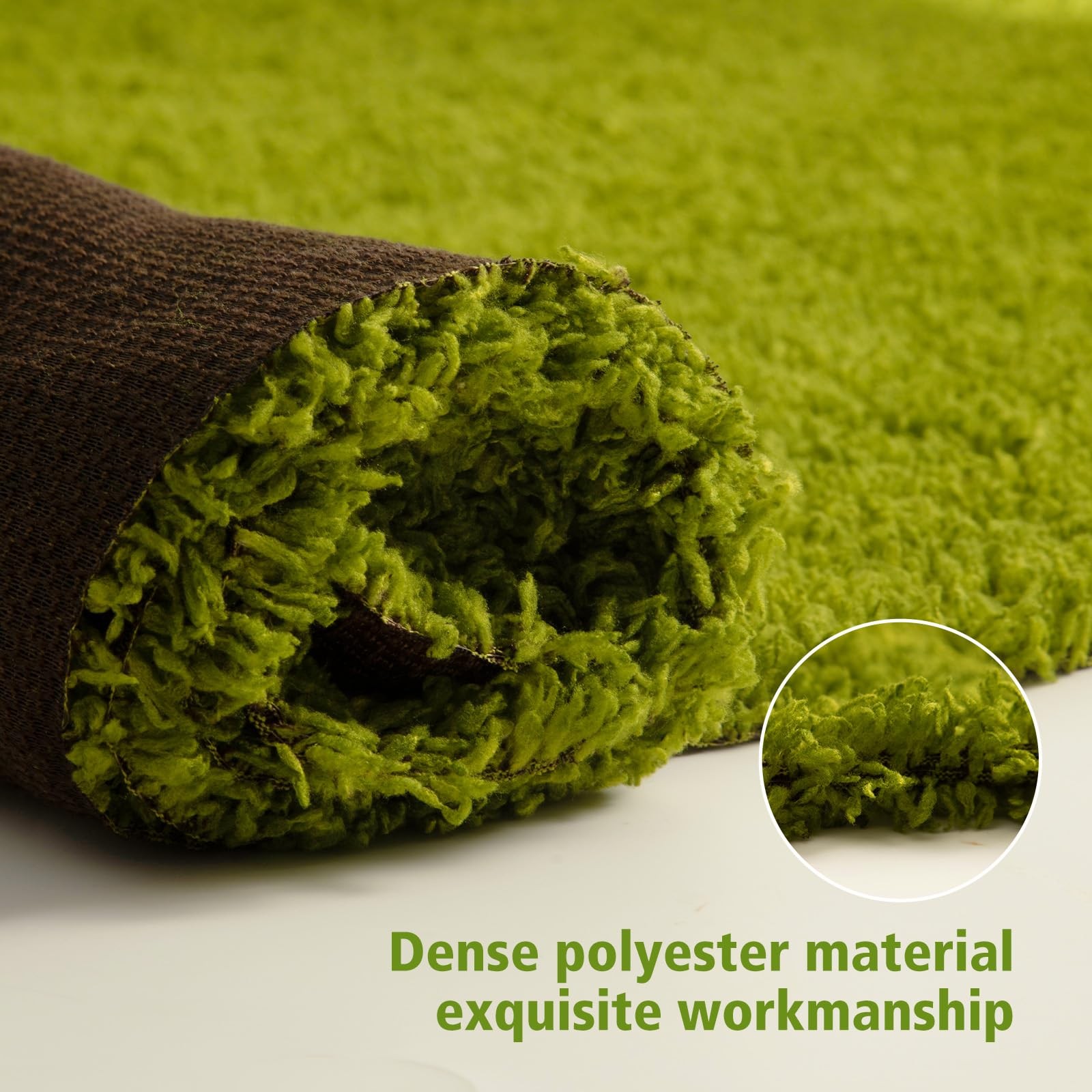 Artificial Grass Mat 4×3.3 Ft – Realistic & Soft Synthetic Turf, Fake Grass C…