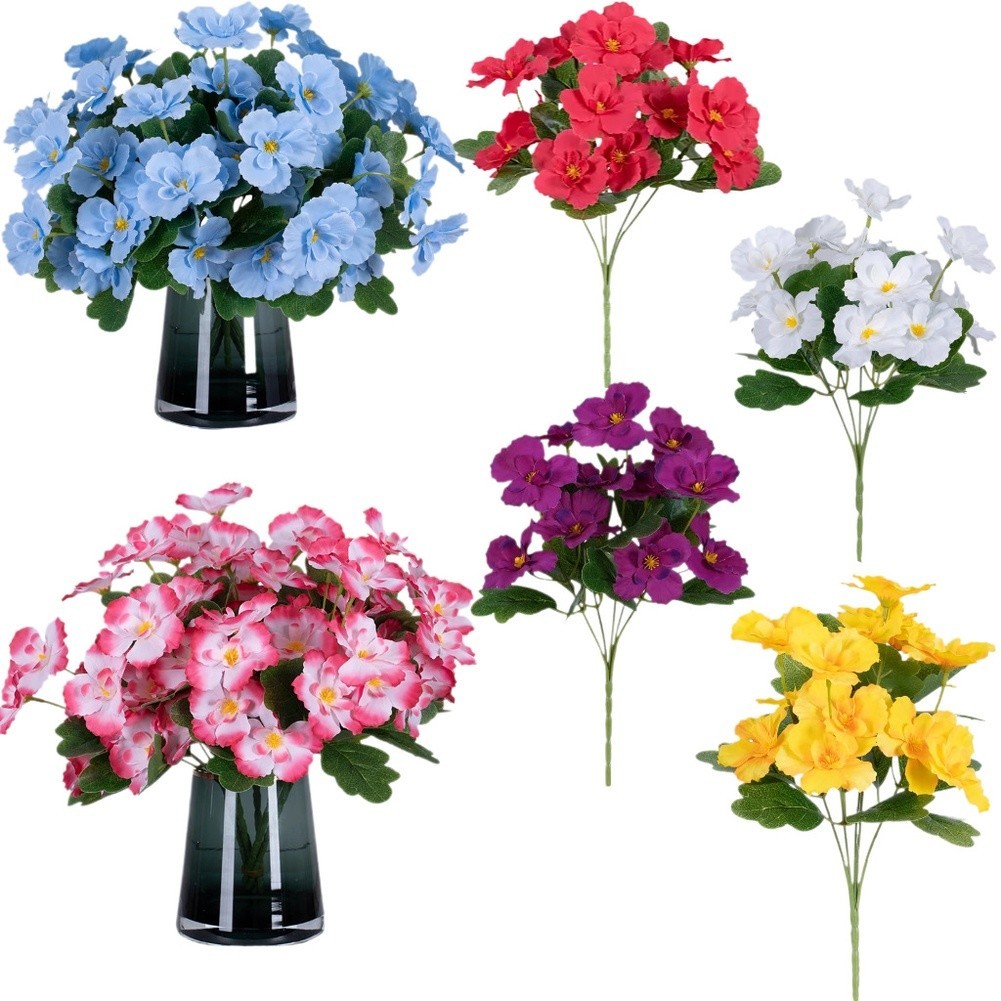 Silk Flower Artificial Daisy Butterfly Decor for Wedding Home Outdoor