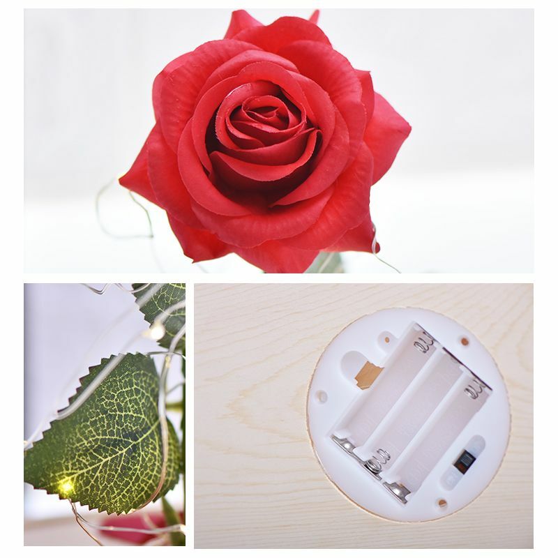 Eternal Rose Flowers In Glass Christmas Love Mothers Valentines Day Gifts Womens