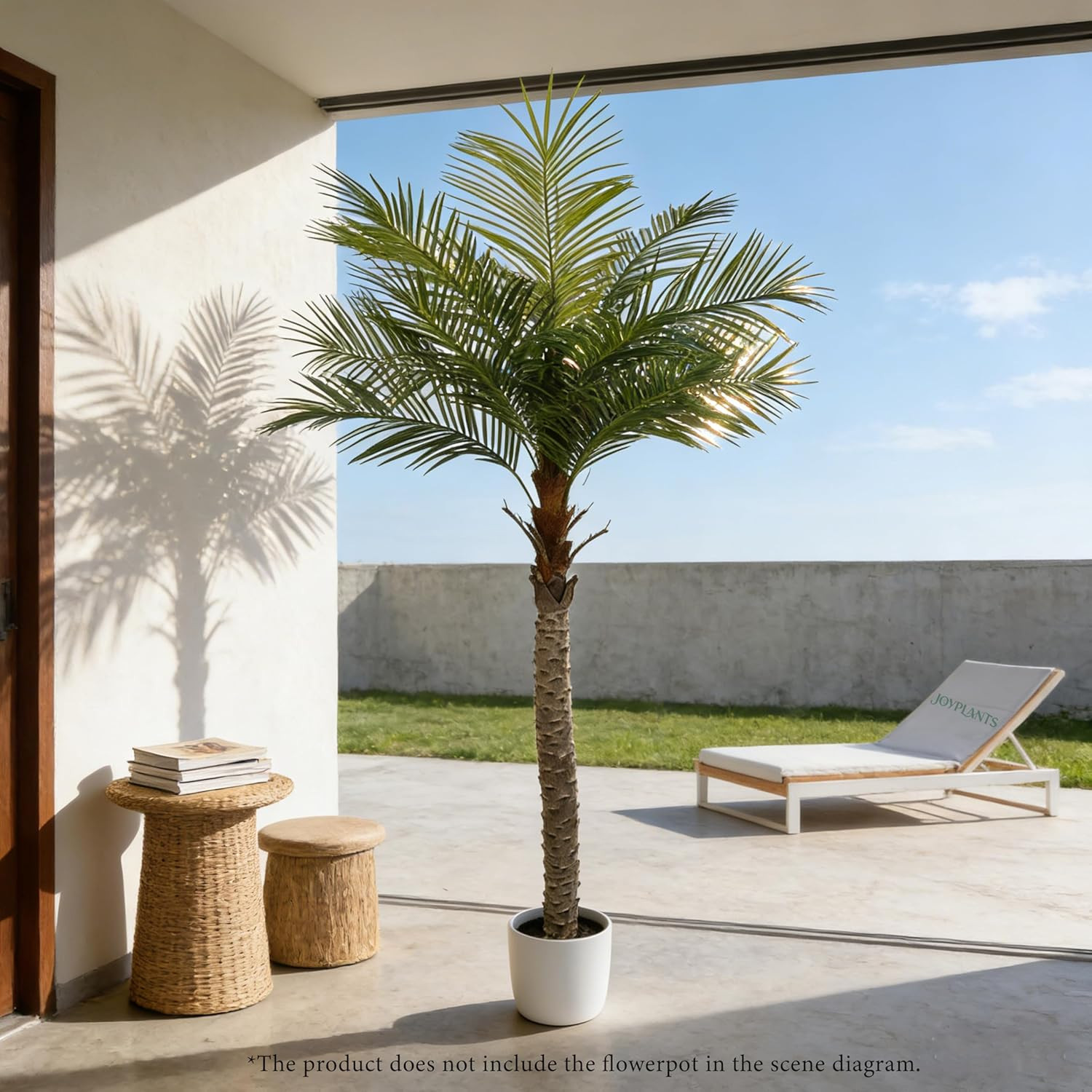 7Ft UV Resistant Artificial Palm Tree for Indoor & Outdoor Decor