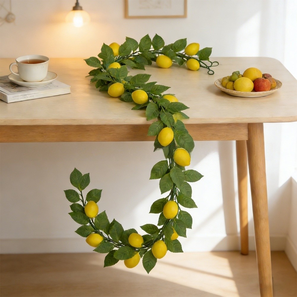 Artificial Lemon Vine with Detailed Craftsmanship for Modern Farmhouse Style