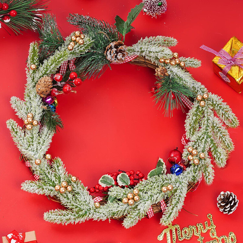 200Pc Artificial Holly Berries 12mm Fake Berries for Christmas Tree Wreath Decor