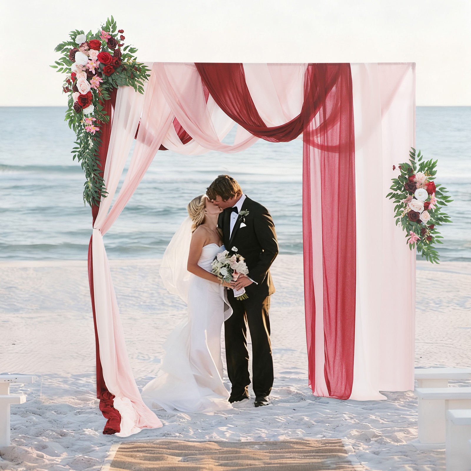 Decorative Artificial Flowers, Artificial Wedding Arch Flower Kit, Wedding Artif