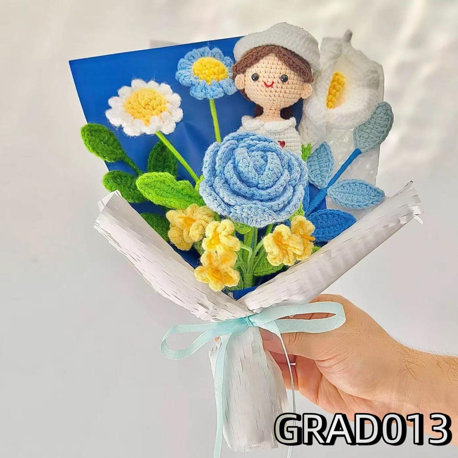 Crochet Nurse Graduation Doll Bouquet Handmade Keepsake RN Pinning Graduate Gift
