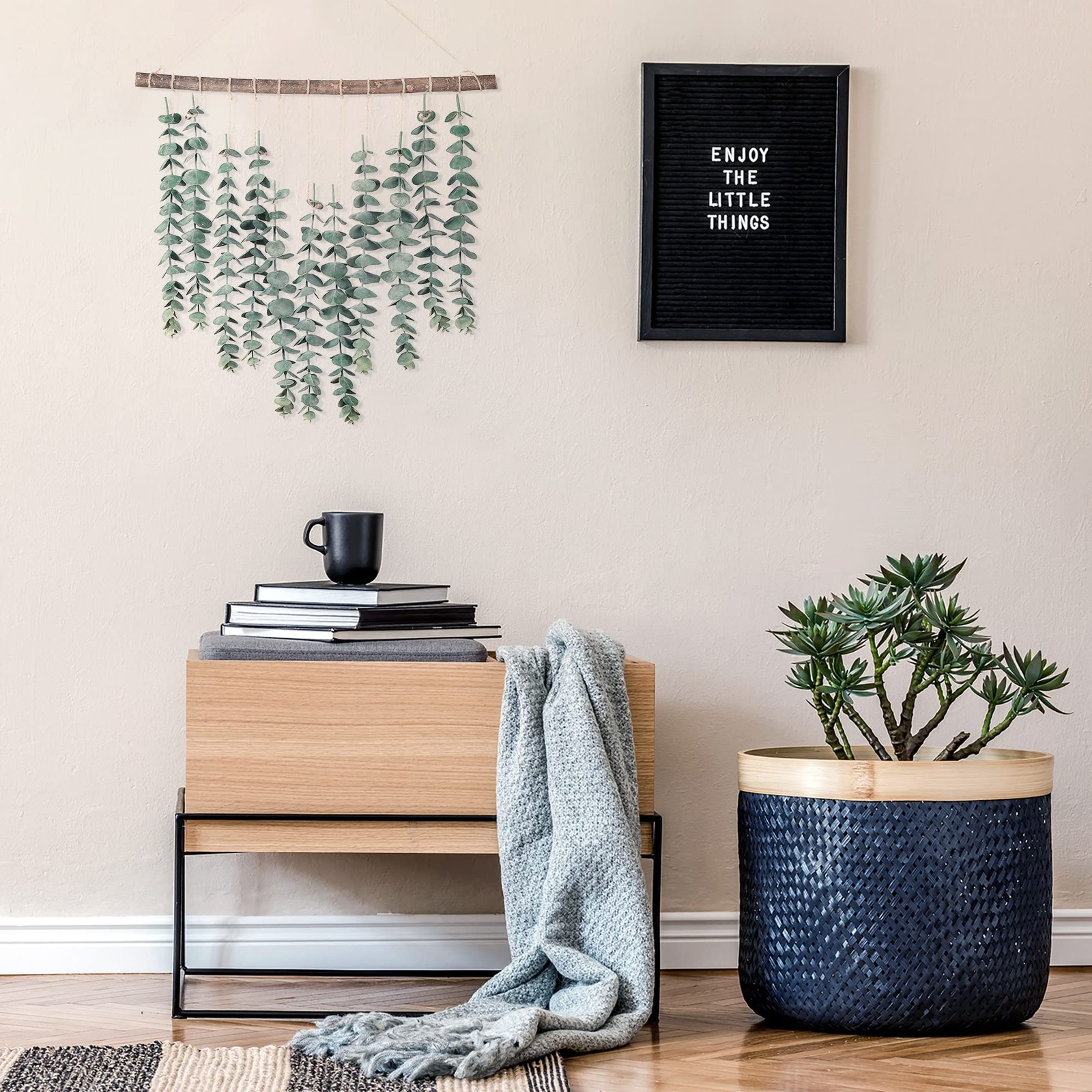 Eucalyptus Wall Hanging Artificial 17.7in