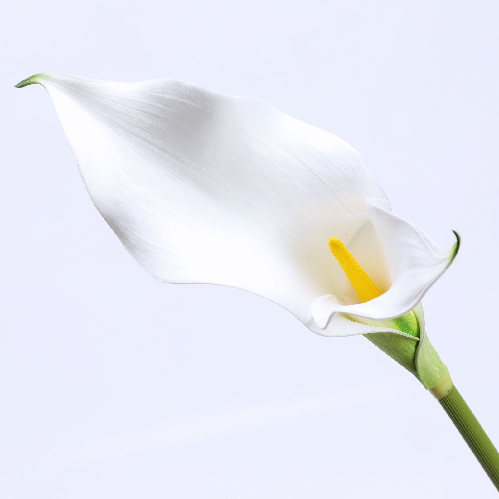 10pcs Calla Lily Artificial Bouquet with long -stems realistic white purple mix