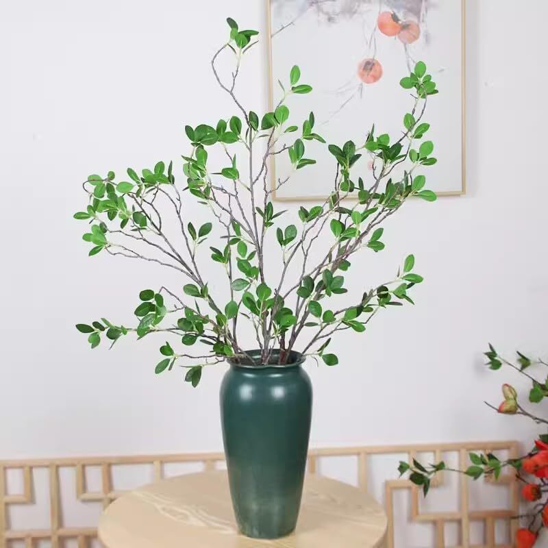 Artificial Eucalytus Green Branches Faux Ficus Twig Home Office Decoration (2…