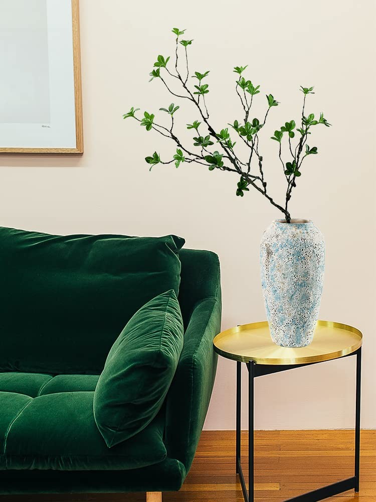 43″ Artificial Eucalyptus Branches Ficus Twigs Fern Fake Tree Trunk Greenery …