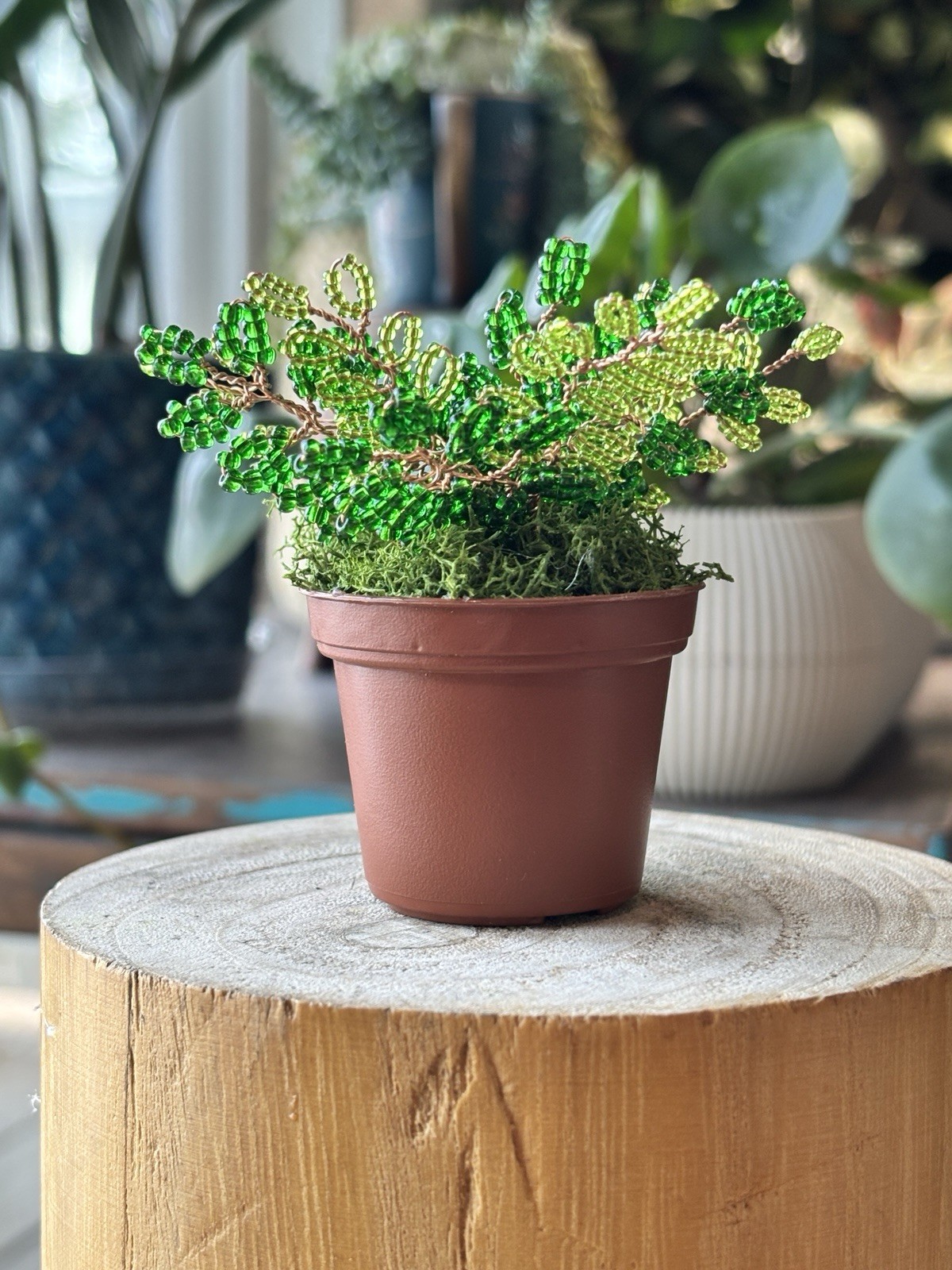 Forever Fern Beaded Plant Magnet