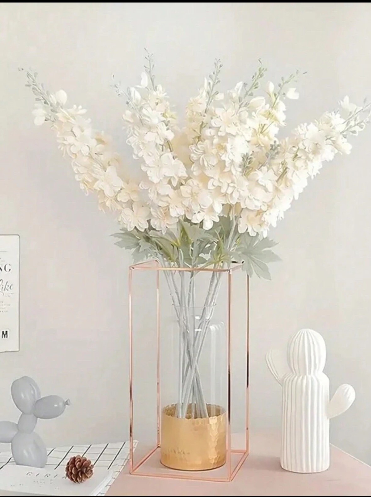 Artificial 2-Branch Ivy & Hyacinth Flower For Wedding Aisle Decoration, Home Dec