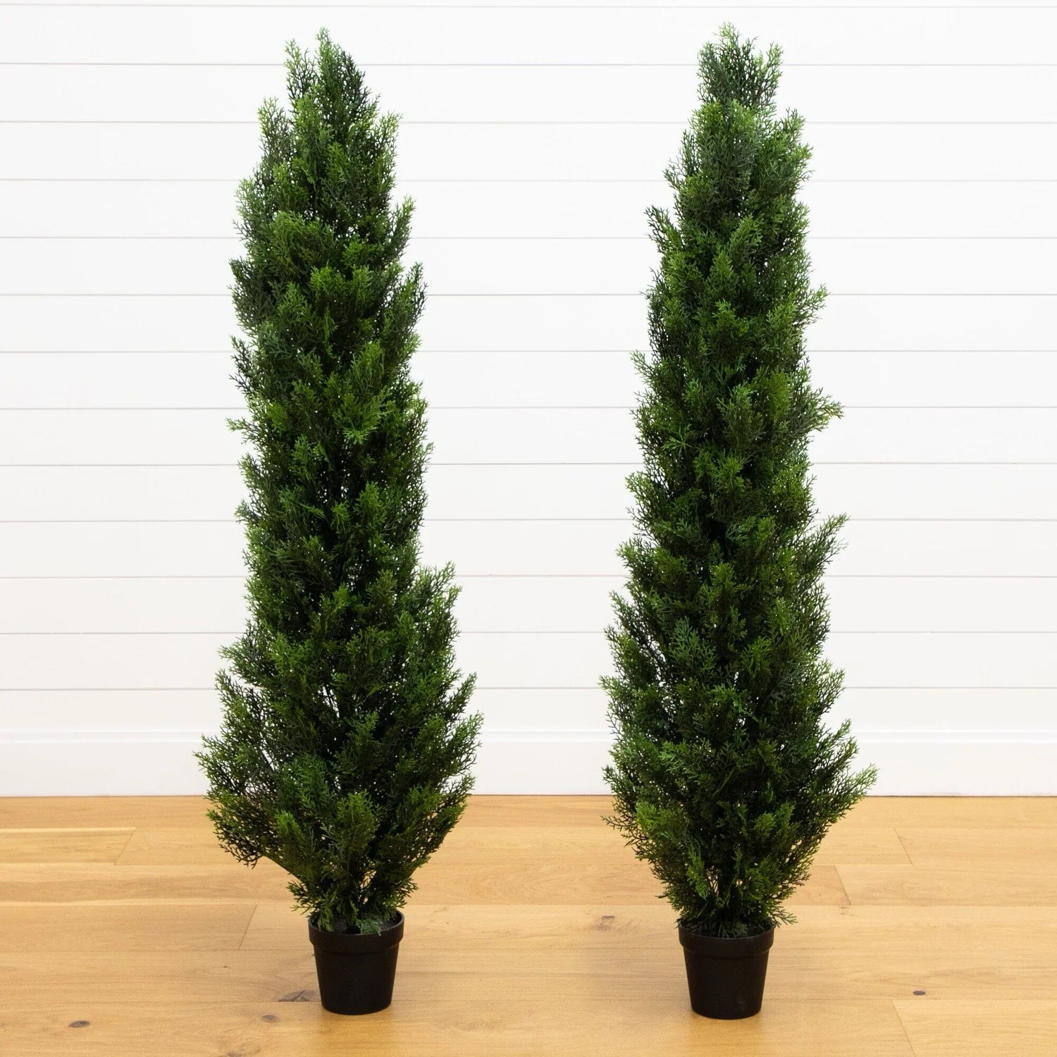 5’ Cedar Pine Artificial Topiary Tree Home Decor UV (Indoor/Outdoor) Pack 2
