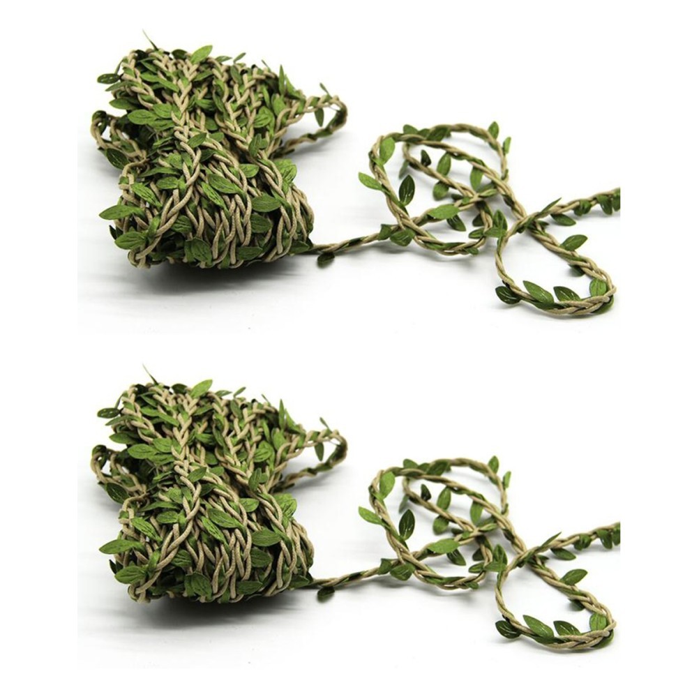 2 Pack Simulation Rattan Decor Room Vines Garden Wall Decorations