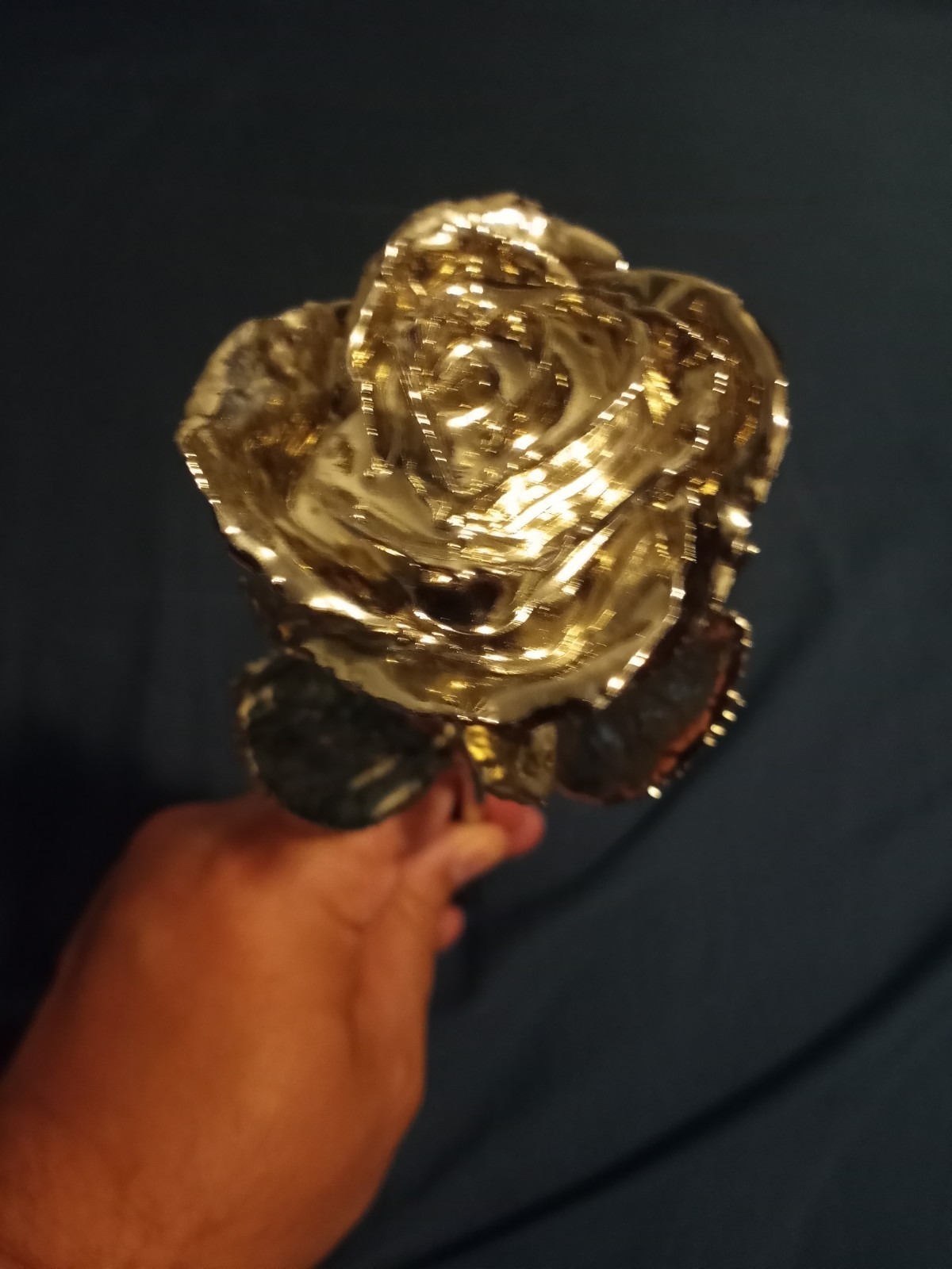 Real Live Rose Dipped In Silver Jewelry Decor Prom Wedding Pictures Fantasy Art
