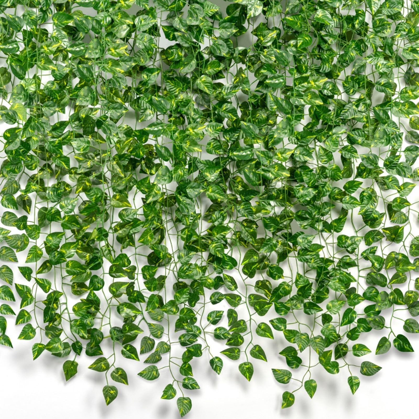 24 Pack 168Ft Artificial Ivy Garland, Fake Vines UV Resistant Greenery Leaves…