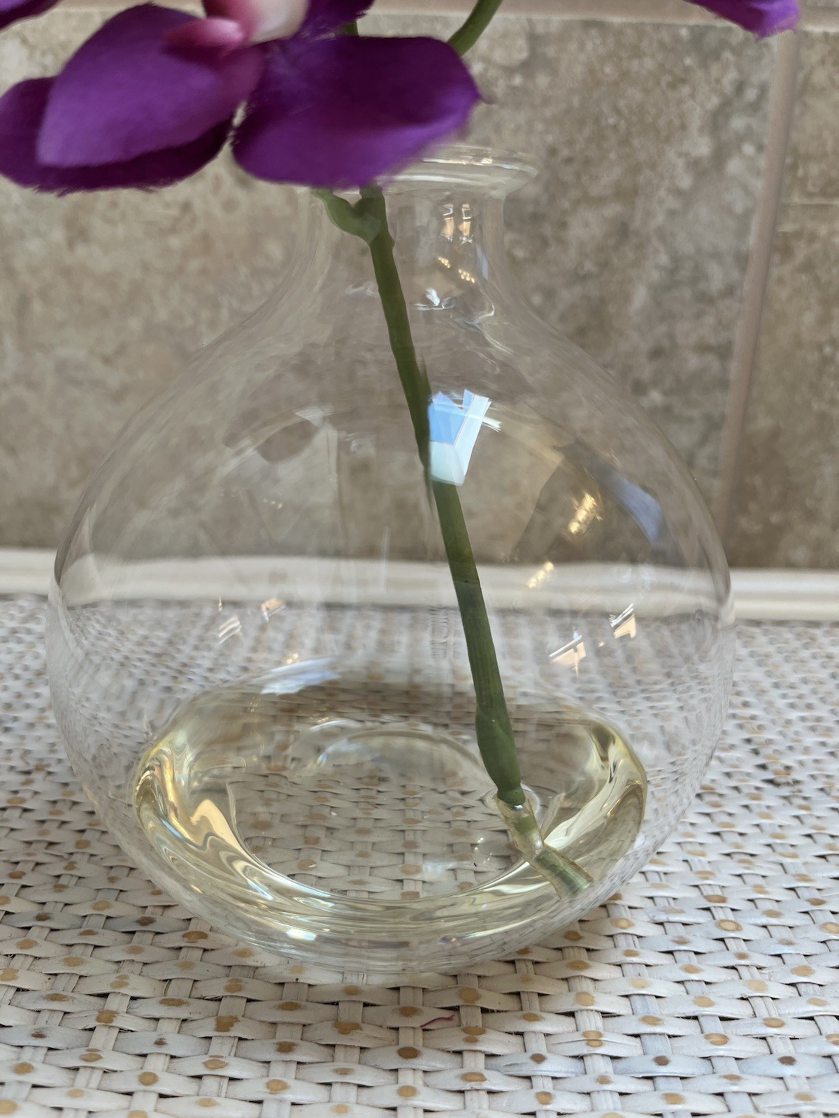Nearly Natural 9-in Phalaenopsis Artificial Orchid in Vase – Set of 3
