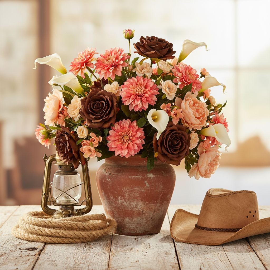 Coral Pink Dahlia Stem Bundle Faux Flowers Wedding Bouquet Flowers Farmhouse Flo