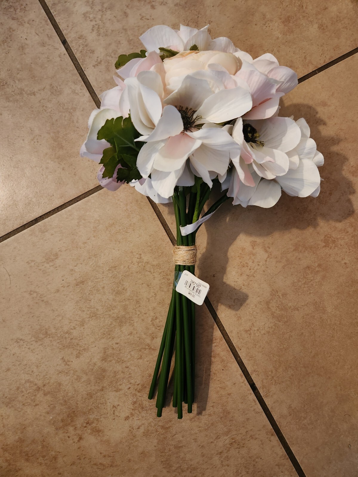 NEW Pottery Barn Monique Lhuillier Faux Anemone & Ranunculus Floral Bundle