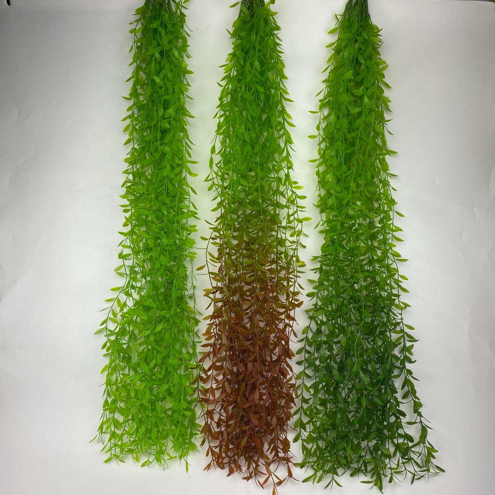 10PCS Hanging Plants Simulation Hanging Plants Dark Green Leafy Rattan Mandala