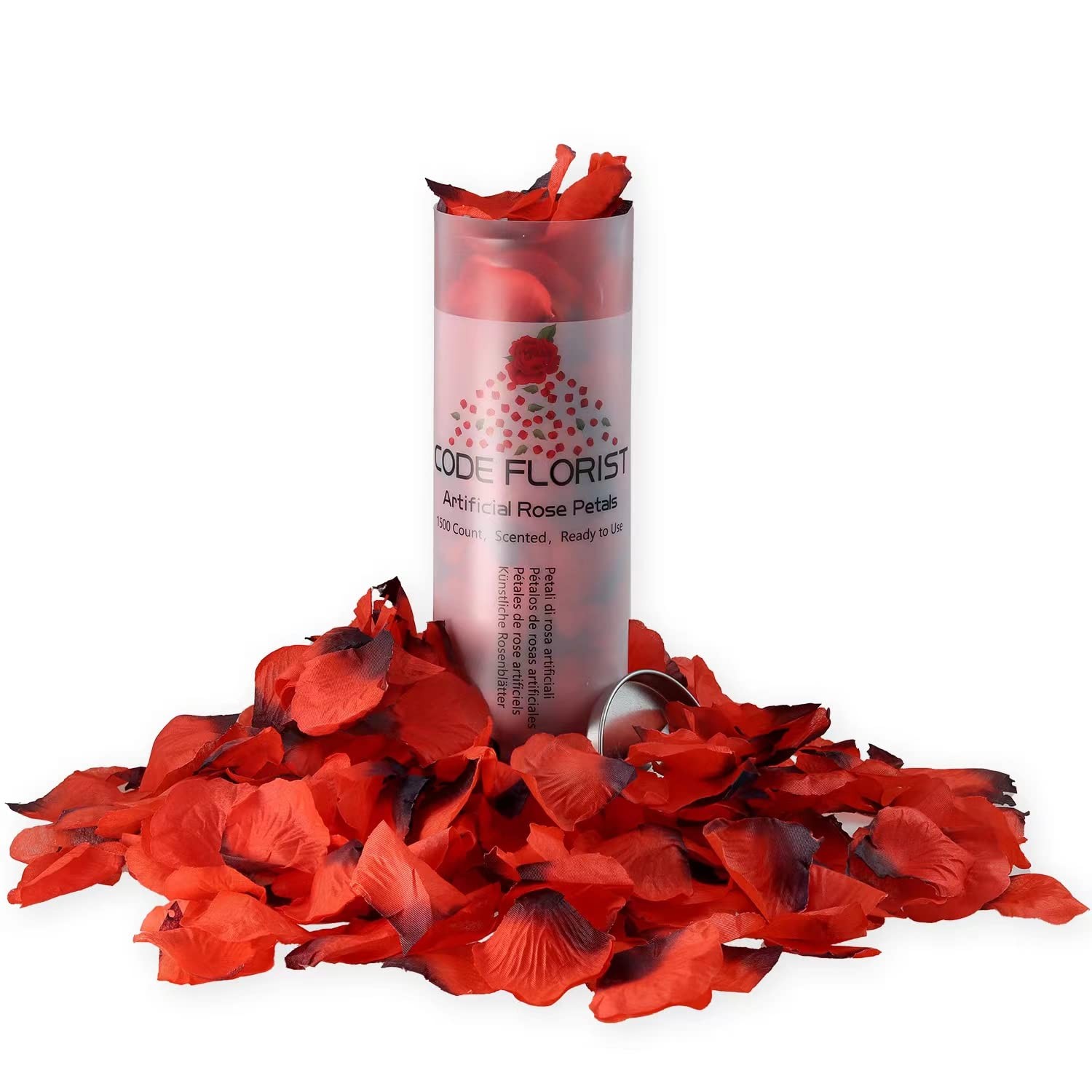 1500 PCS Dark-Red Silk Rose Petals for Valentine’s Day,Romantic Night,Wedding