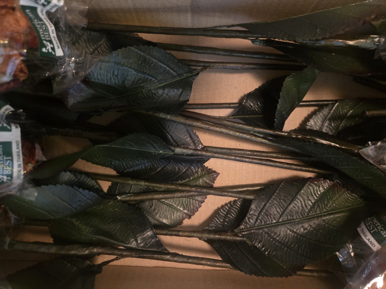 Lot of (12) American Best Rust Artificial Hydrangea Spray 24″ Floral Stem Fall