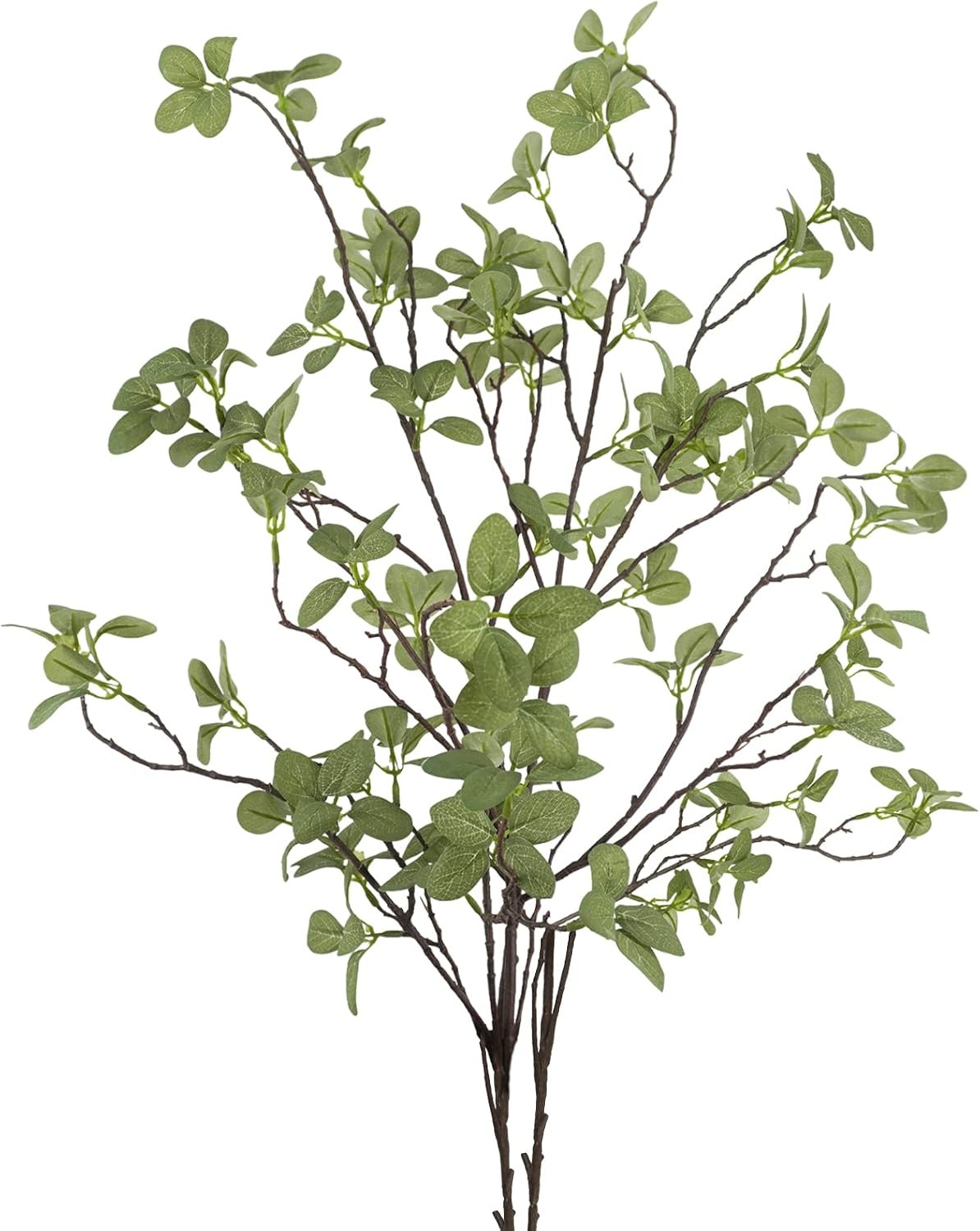 2 pcs Artificial Greenery Stems, 41.3’’ Tall Fake Plants Branches Faux