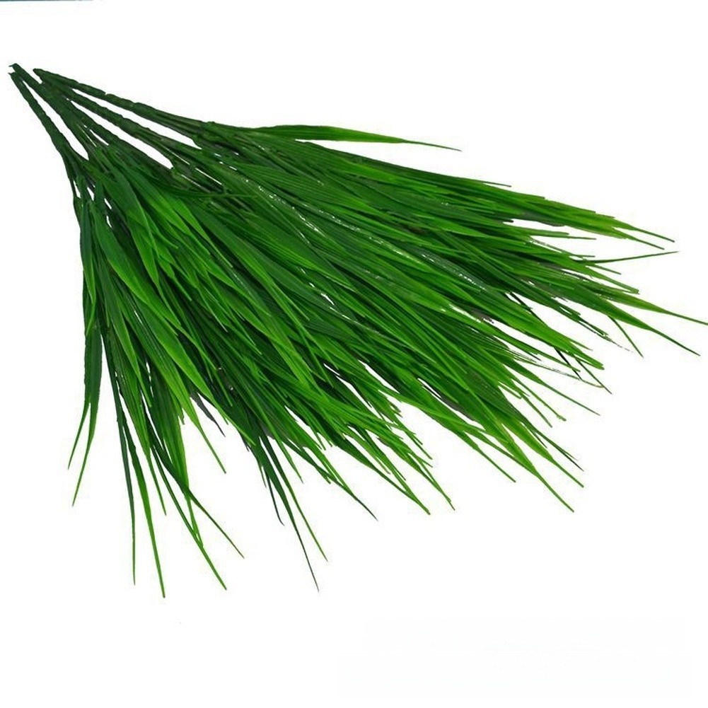Plastic Artificial Grass 5 Pack for Vase Wedding Outdoor Home Photography Props