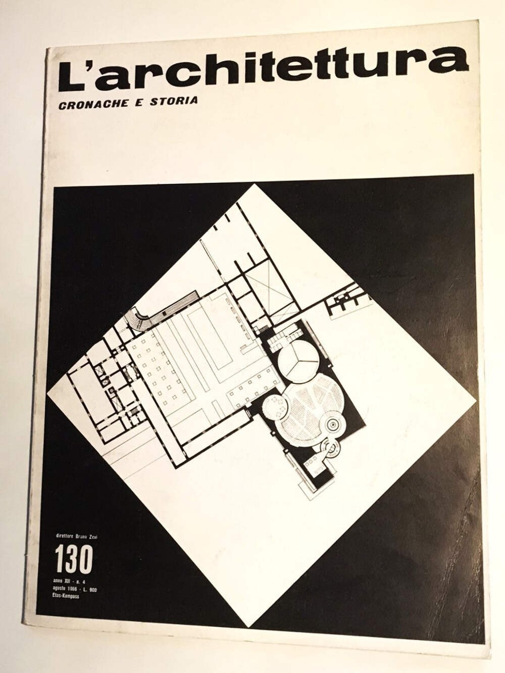 L’Architettura no 130 anno 1966 Italian Architecture Magazine boxAR6_44 –