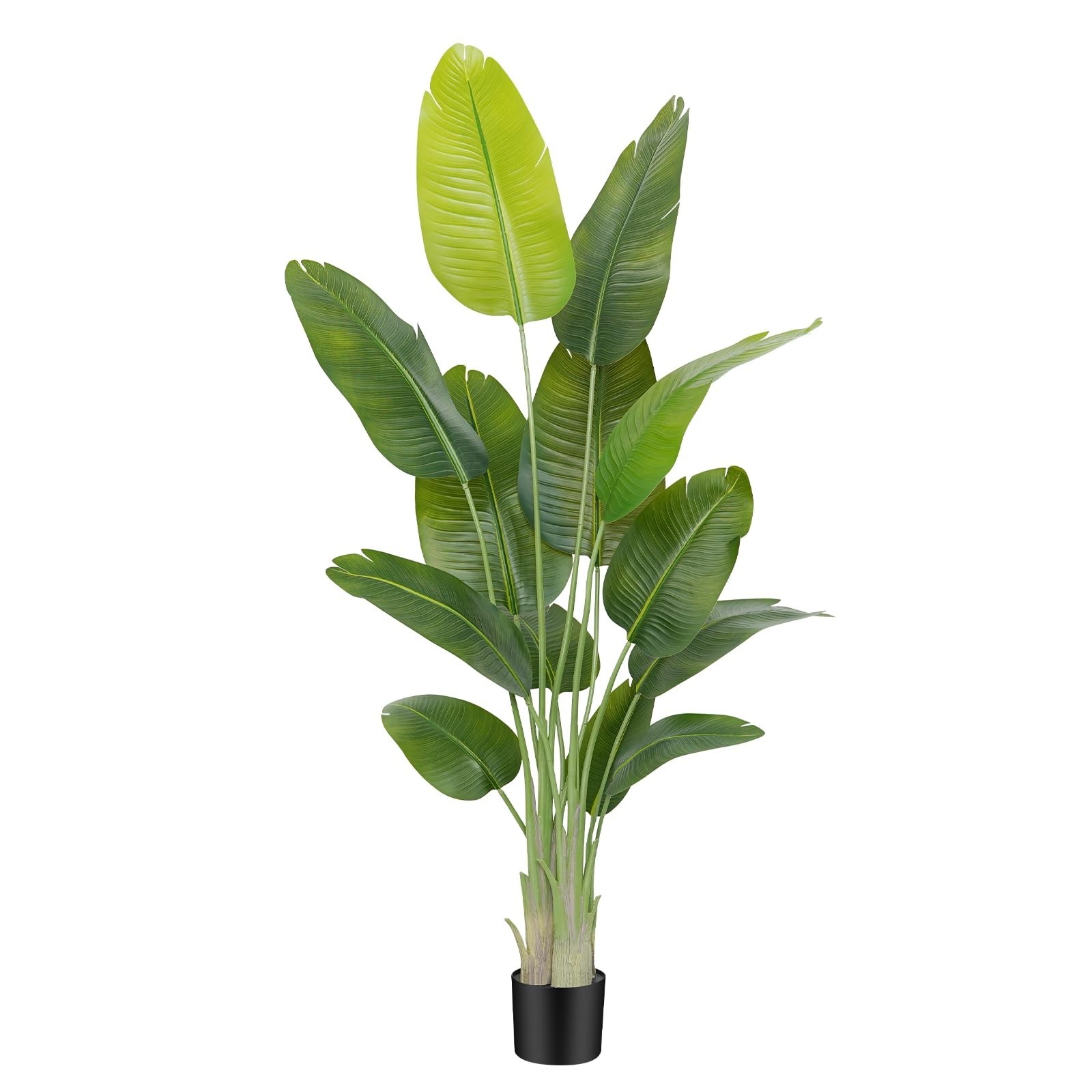 Lifelike 6ft Artificial Bird of Paradise Plant – Faux Banana Leaf Tree for Home