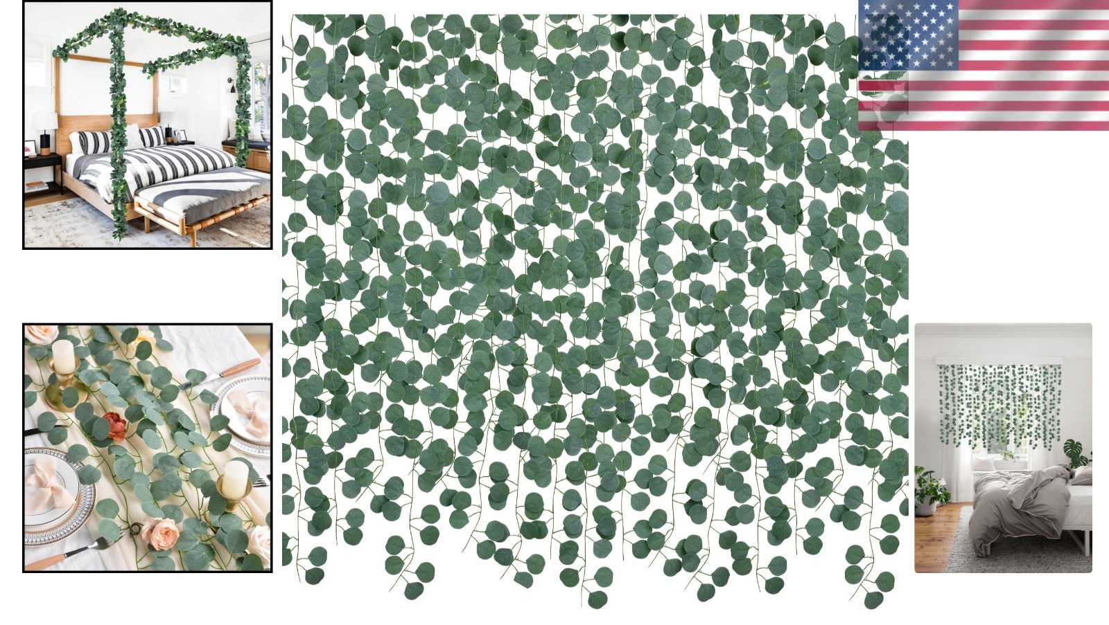 Transform Your Space with 86 Feet Eucalyptus Hanging Garland – No Maintenance