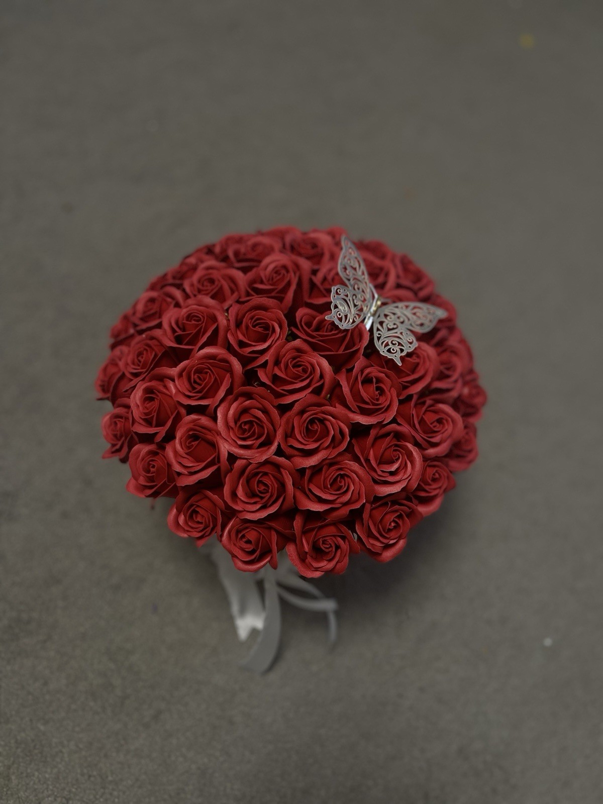 Soap Flower Box 51 Roses – Round Box Luxury Gift