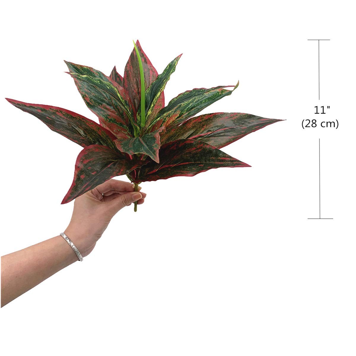 Fake Plants Artificial Plant Outdoor Shrubs Faux Grass Plastic Leaves Greener…