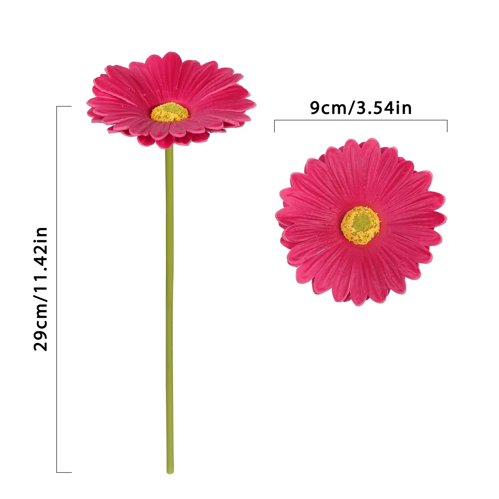 Daisies Flowers Artificial,20PCS Gerbera Daisy Artificial Flowers Fake Daisie…